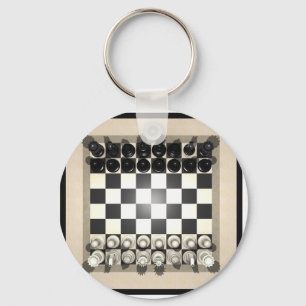 Porte-clés Chessboard and Chess Pieces: