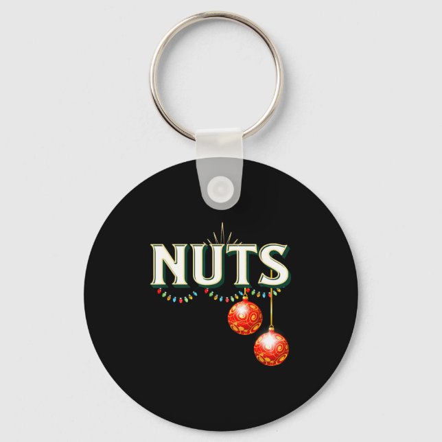 Porte-clés Chestnuts Matching Christmas Family Funny Chest Nu (Recto)
