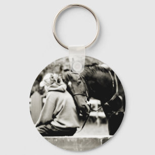 Porte-clés Cheval à lunettes