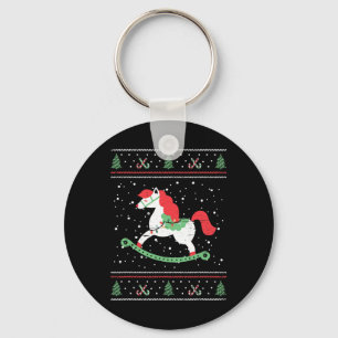 Porte-clés Cheval À Rocher Pour Enfants Et Enfants Noël Noël 