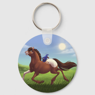 Porte-clés Cheval Appaloosa au Galop Publicitaire