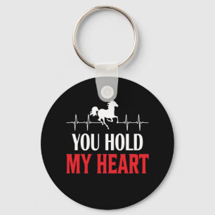 Porte-clés Cheval Art Vous Tenez Mon Coeur