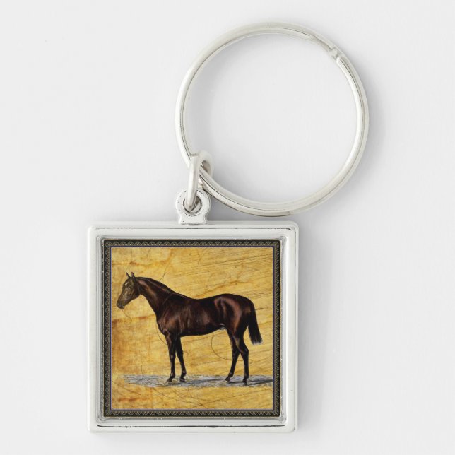 Porte-clés Cheval Brown (Devant)