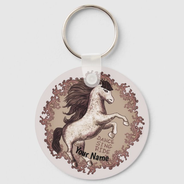 Porte-clés Cheval dansant (Recto)
