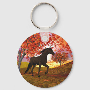 Porte-clés Cheval d'automne