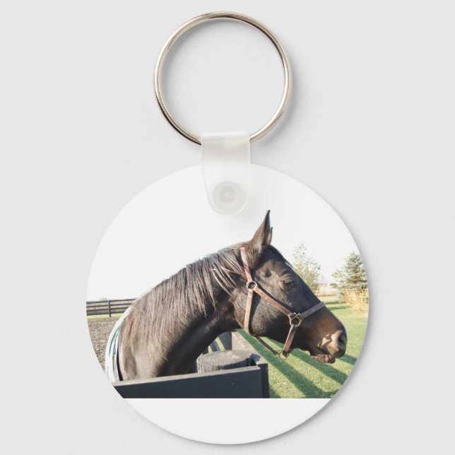 Porte-clés Cheval de ferme (Recto)