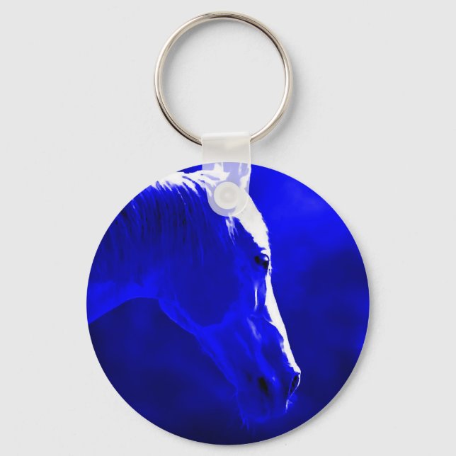 Porte-clés Cheval De Nuit - Cheval De Lune (Recto)