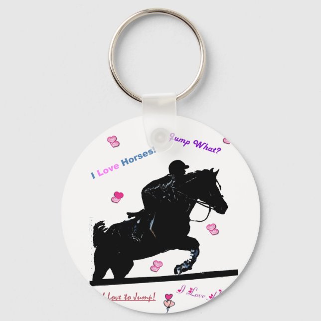 Porte-clés Cheval Doodles (Recto)