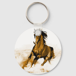 Porte-clés Cheval en course
