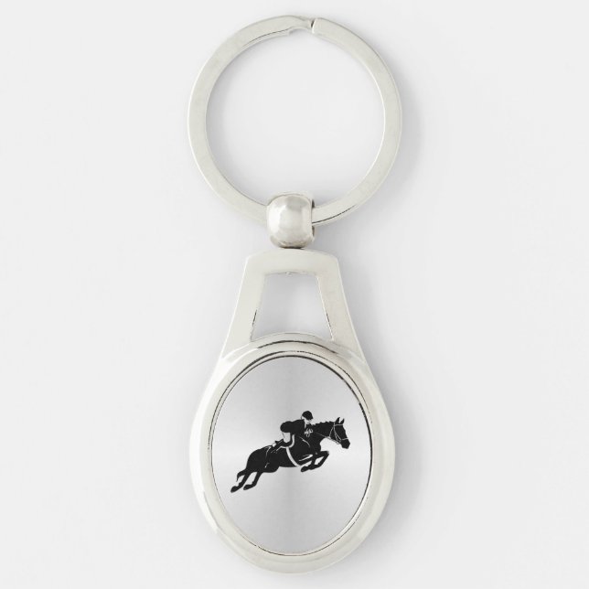 Porte-clés Cheval équestre Jumper (Devant)