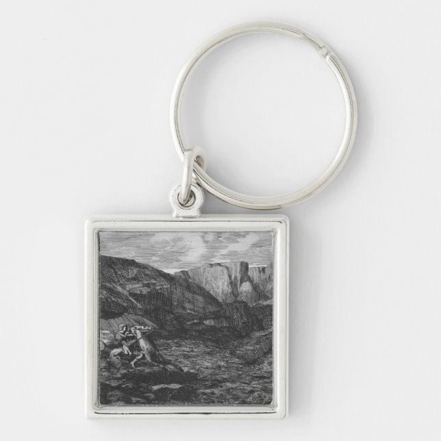 Porte-clés Cheval et cavalier (Devant)
