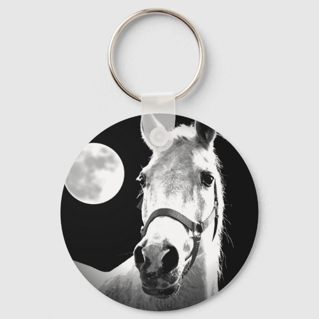 Porte-clés Cheval et Lune (Recto)