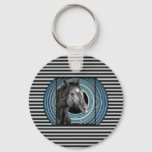 Porte-clés Cheval Main Drake Art