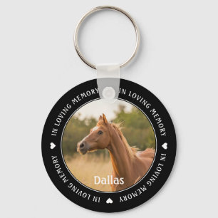 Porte-clés Cheval photo Pet Memorial