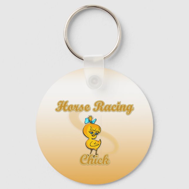 Porte-clés Cheval Racing Chick (Recto)