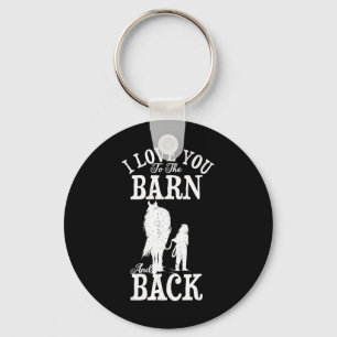 Porte-clés Cheval Riding Lover Farmer Je T'Aime À La Grange A