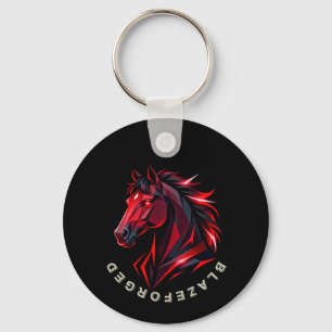 Porte-clés Cheval Rouge BlazeForge