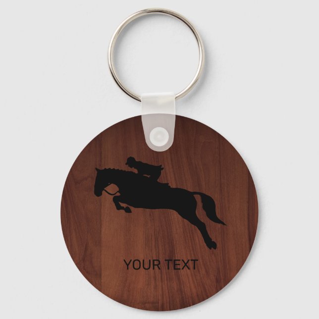Porte-clés Cheval Saut Dressage Équestre (Recto)