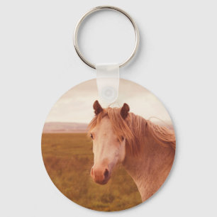 Porte-clés cheval sauvage vintage