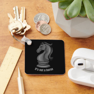 Porte-clés Chevalier ce n'est pas un jeu d'échecs à cheval