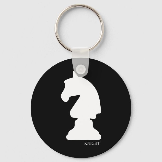 Porte-clés Chevalier Chess Piece Group Costume Chess Club éch (Recto)