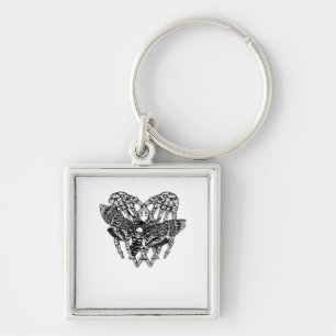 Porte-clés Chevalier de mort Moth Classic - Squelette Coeur m