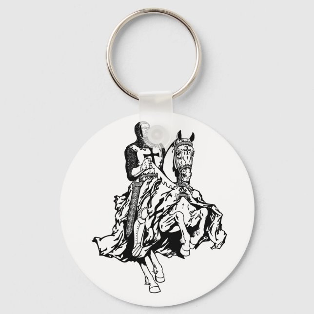Porte-clés Chevalier templier (Recto)