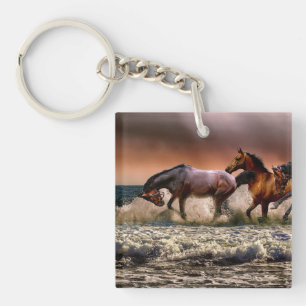 Porte-clés Chevaux sauvages