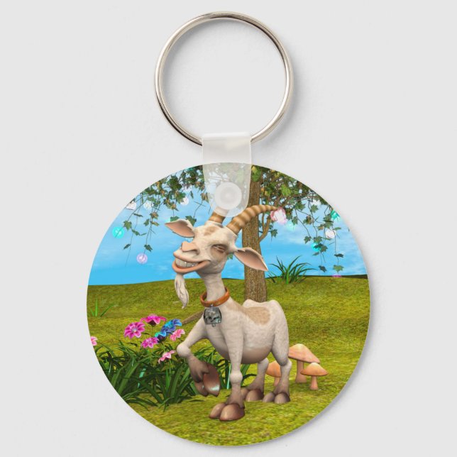 Porte-clés Chèvre Joyeuse (Recto)