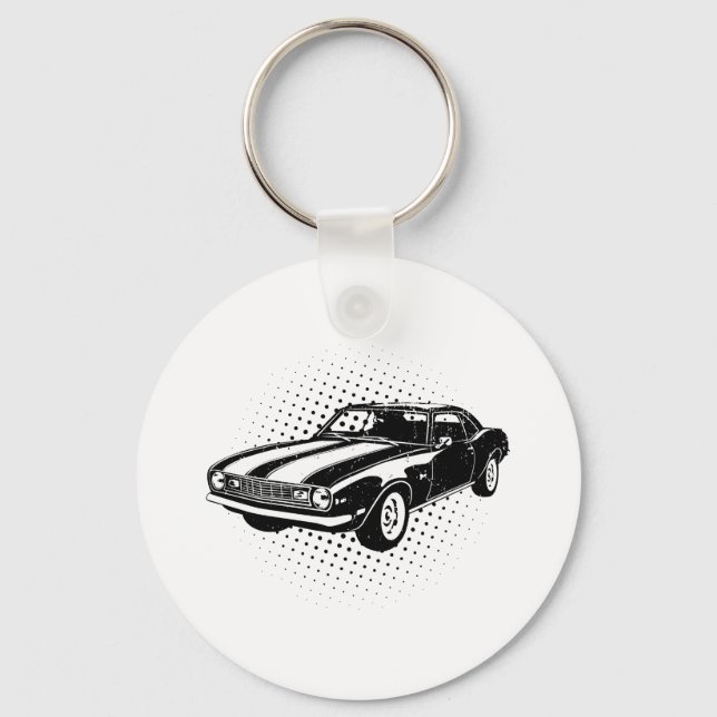 Porte-clés Chevrolet Camaro Z28 1968 (Recto)