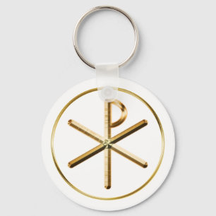 Porte-clés Chi-Rho brillant