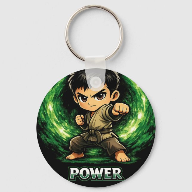 Porte-clés Chibi Dojo Power Center (Recto)