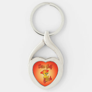 Porte-clés Chic de golf sur disque #5