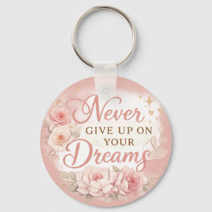 Porte-clés Chic Motif Floral Motivant 