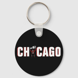 Porte-clés Chicago Blackhawks : Champions de la Coupe Stanley