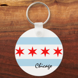Porte-clés Chicago Flag, City & Illinois State USA / sports