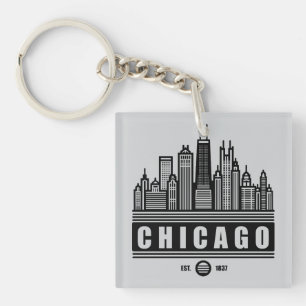 Porte-clés Chicago Illinois États-Unis