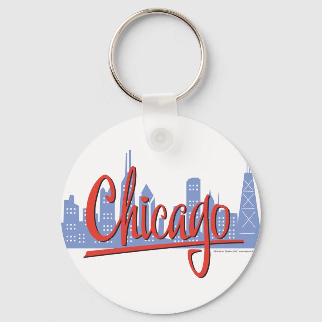 PORTE-CLÉS CHICAGO-RED (Recto)