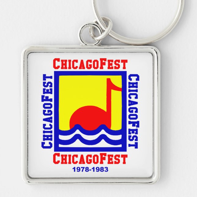 Porte-clés ChicagoFest, Chicago IL (1978-1983) (Devant)