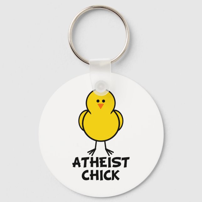 Porte-clés Chick athée (Recto)