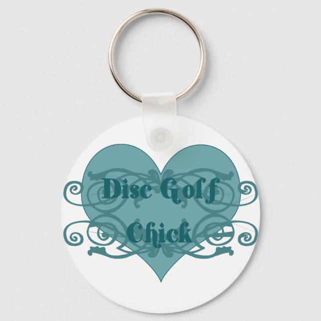 Porte-clés Chick de golf sur disque (Recto)