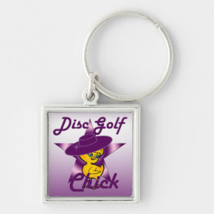 Porte-clés Chick de golf sur disque #9