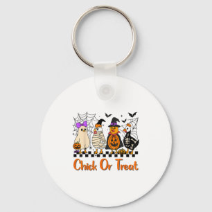 Porte-clés Chick De Poulet Ou Traite Drôle Costume Halloween 