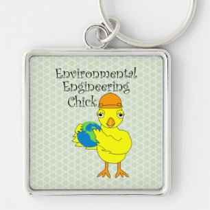 Porte-clés Chick d'ingénierie de l'environnement