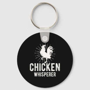 Porte-clés Chicken Whisperer Funny Farm Chicken Face Farming