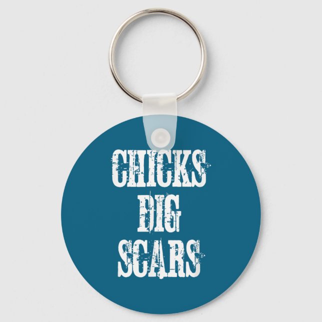 Porte-clés Chicks Dig S Shirt Congenital Heart Defect Chd War (Recto)