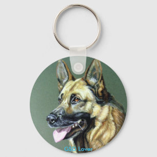 Porte-clés chien allemand de shepard