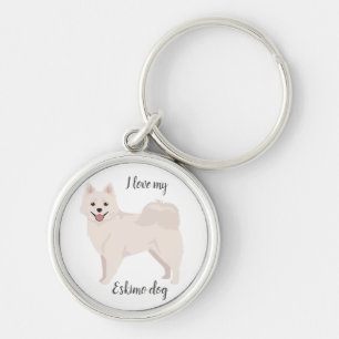 Porte-clés Chien américain Eskimo