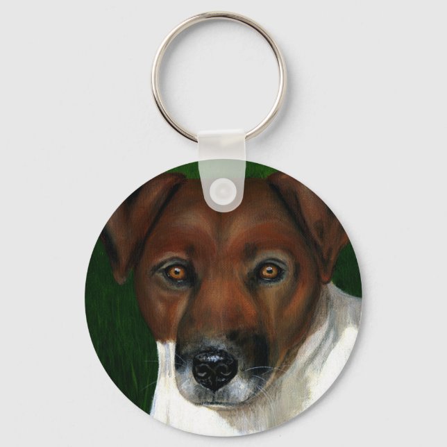 Porte-clés Chien Art - Jack Russell Terrier - Otis (Recto)