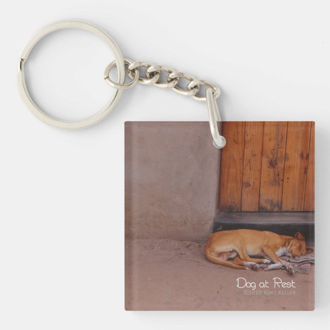 Porte-clés Chien au repos (Devant)